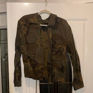 Sanctuary women Olive Camouflage Field Jacket